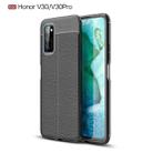 For Huawei Honor V30 / V30 Pro Litchi Texture TPU Shockproof Case(Black) - 1