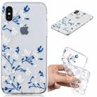 For iPhone X / XS 3D Pattern Transparent TPU Case(Magnolia) - 1