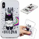 For iPhone X / XS 3D Pattern Transparent TPU Case(Batman) - 1