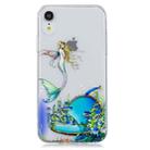 For iPhone XR 3D Pattern Transparent TPU Case(Mermaid) - 2