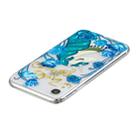 For iPhone XR 3D Pattern Transparent TPU Case(Blueflower Unicorn) - 4