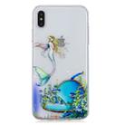 For iPhone XS Max 3D Pattern Transparent TPU Case(Mermaid) - 2