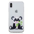 For iPhone XS Max 3D Pattern Transparent TPU Case(Bamboo Bear) - 2