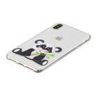 For iPhone XS Max 3D Pattern Transparent TPU Case(Bamboo Bear) - 3