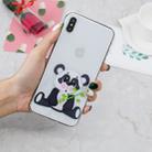 For iPhone XS Max 3D Pattern Transparent TPU Case(Bamboo Bear) - 6