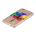 For iPhone SE 2022 / SE 2020 / 8 / 7 3D Pattern Transparent TPU Case(Painting tree) - 3