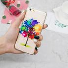 For iPhone SE 2022 / SE 2020 / 8 / 7 3D Pattern Transparent TPU Case(Painting tree) - 6