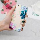 For iPhone SE 2022 / SE 2020 / 8 / 7 3D Pattern Transparent TPU Case(The Stone Flower) - 6
