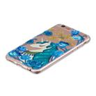 For iPhone SE 2022 / SE 2020 / 8 / 7 3D Pattern Transparent TPU Case(Blueflower Unicorn) - 3