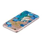 For iPhone SE 2022 / SE 2020 / 8 / 7 3D Pattern Transparent TPU Case(Blueflower Unicorn) - 4