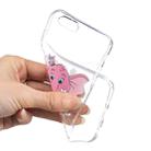 For iPhone SE 2022 / SE 2020 / 8 / 7 3D Pattern Transparent TPU Case(Pink Weevil) - 5