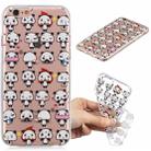 For iPhone 8 Plus / 7 Plus 3D Pattern Transparent TPU Case(Mini Panda) - 1