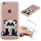 For iPhone 8 Plus / 7 Plus 3D Pattern Transparent TPU Case(Bamboo Bear) - 1