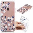 For iPhone 6 3D Pattern Transparent TPU Case(Magnolia) - 1