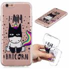 For iPhone 6 3D Pattern Transparent TPU Case(Batman) - 1