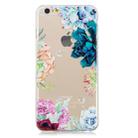 For iPhone 6 Plus 3D Pattern Transparent TPU Case(The Stone Flower) - 2