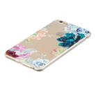 For iPhone 6 Plus 3D Pattern Transparent TPU Case(The Stone Flower) - 3