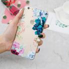 For iPhone 6 Plus 3D Pattern Transparent TPU Case(The Stone Flower) - 6