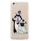 For iPhone 6 Plus 3D Pattern Transparent TPU Case(Self-portrait Dog) - 2