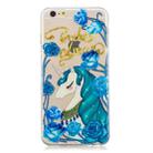 For iPhone 6 Plus 3D Pattern Transparent TPU Case(Blueflower Unicorn) - 2