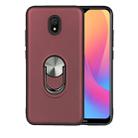 For Xiaomi Redmi 8A 360 Rotary Multifunctional Stent PC+TPU Case with Magnetic Invisible Holder(Jujube Red) - 1