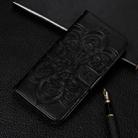 For Sony Xperia 5  Mandala Embossing Pattern Horizontal Flip Leather Case with Holder & Card Slots & Wallet & Photo Frame & Lanyard(Black) - 1