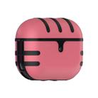 For Apple AirPods Pro Cat Texture Bluetooth Headphone PC Spray Oil Feel TPU Protective Case(Pink) - 1