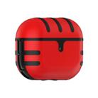 For Apple AirPods Pro Cat Texture Bluetooth Headphone PC Spray Oil Feel TPU Protective Case(Red) - 1