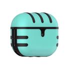 For Apple AirPods Pro Cat Texture Bluetooth Headphone PC Spray Oil Feel TPU Protective Case(Green) - 1