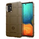 For Galaxy A71  Full Coverage Shockproof TPU Case(Brown) - 1