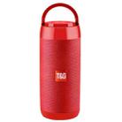 T&G TG113C Column Portable Bluetooth Mini Speaker FM Radio Waterproof Subwoofer Phone Holder Wireless Loundpeakers(Red) - 1