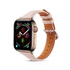 For Apple Watch 3 / 2 / 1 Generations 42mm Universal Thin Leather Watch Band(Pink) - 1