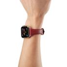 For Apple Watch 3 / 2 / 1 Generations 42mm Universal Thin Leather Watch Band(Crazy Horse Brown) - 7