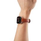 For Apple Watch 3 / 2 / 1 Generations 42mm Universal Thin Leather Watch Band(Brown) - 7