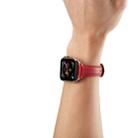 For Apple Watch 3 / 2 / 1 Generations 42mm Universal Thin Leather Watch Band(Red) - 7