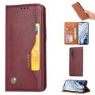 For Xiaomi Mi Note 10 / Note 10 Pro / CC9 Pro Knead Skin Texture Horizontal Flip Leather Case with Photo Frame & Holder & Card Slots & Wallet(Wine Red) - 1