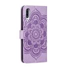 For Galaxy A70s  Mandala Embossing Pattern Horizontal Flip Leather Case with Holder & Card Slots & Wallet & Photo Frame & Lanyard(Purple) - 3