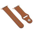 For Apple Watch 3 / 2 / 1 Generation 38mm Universal Buckle Leather Strap(Brown) - 1