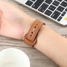 For Apple Watch 3 / 2 / 1 Generation 38mm Universal Buckle Leather Strap(Brown) - 4