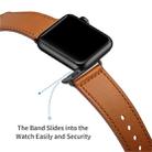 For Apple Watch 3 / 2 / 1 Generation 38mm Universal Buckle Leather Strap(Brown) - 5