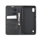 For Galaxy A10 Retro-skin Business Magnetic Suction Leather Case with Holder & Card Slots & Wallet(Black) - 9