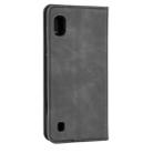 For Galaxy A10 Retro-skin Business Magnetic Suction Leather Case with Holder & Card Slots & Wallet(Black) - 12