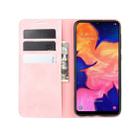 For Galaxy A10 Retro-skin Business Magnetic Suction Leather Case with Holder & Card Slots & Wallet(Pink) - 10