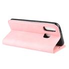 For Galaxy A40 Retro-skin Business Magnetic Suction Leather Case with Holder & Card Slots & Wallet(Pink) - 11