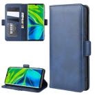 For Xiaomi Mi CC9 Pro/Note 10/Note 10 Pro Dual-side Magnetic Buckle Horizontal Flip Leather Case with Holder & Card Slots & Wallet(Dark Blue) - 1