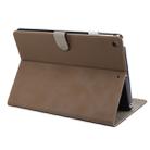 For iPad 10.2 2021 / 2020 / 2019 ENKAY Stand Folio Cover Leather Smart Case with Auto Sleep / Wake-up Function(Dark Brown) - 1