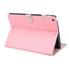 For iPad 10.2 2021 / 2020 / 2019 ENKAY Stand Folio Cover Leather Smart Case with Auto Sleep / Wake-up Function(Pink) - 1