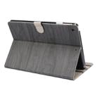 For iPad 10.2 2021 / 2020 / 2019 ENKAY Stand Folio Cover Leather Smart Case with Auto Sleep / Wake-up Function(Grey) - 1