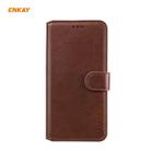 For Samsung Galaxy A21 ENKAY Hat-Prince Horizontal Flip Leather Case with Holder & Card Slots & Wallet(Brown) - 1