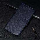 For Xiaomi Mi 9 Pro    Lace Flower Embossing Pattern Horizontal Flip Leather Case with Holder & Card Slots & Wallet & Photo Frame & Lanyard(Dark Blue) - 1